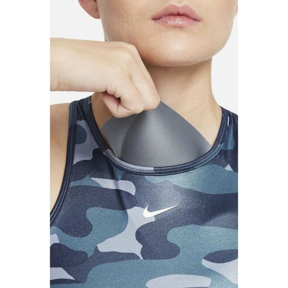 Nike Swoosh Sports Bra Women's Size Small Medium Support Dri-FIT DD1199-493 - Picture 4 of 8